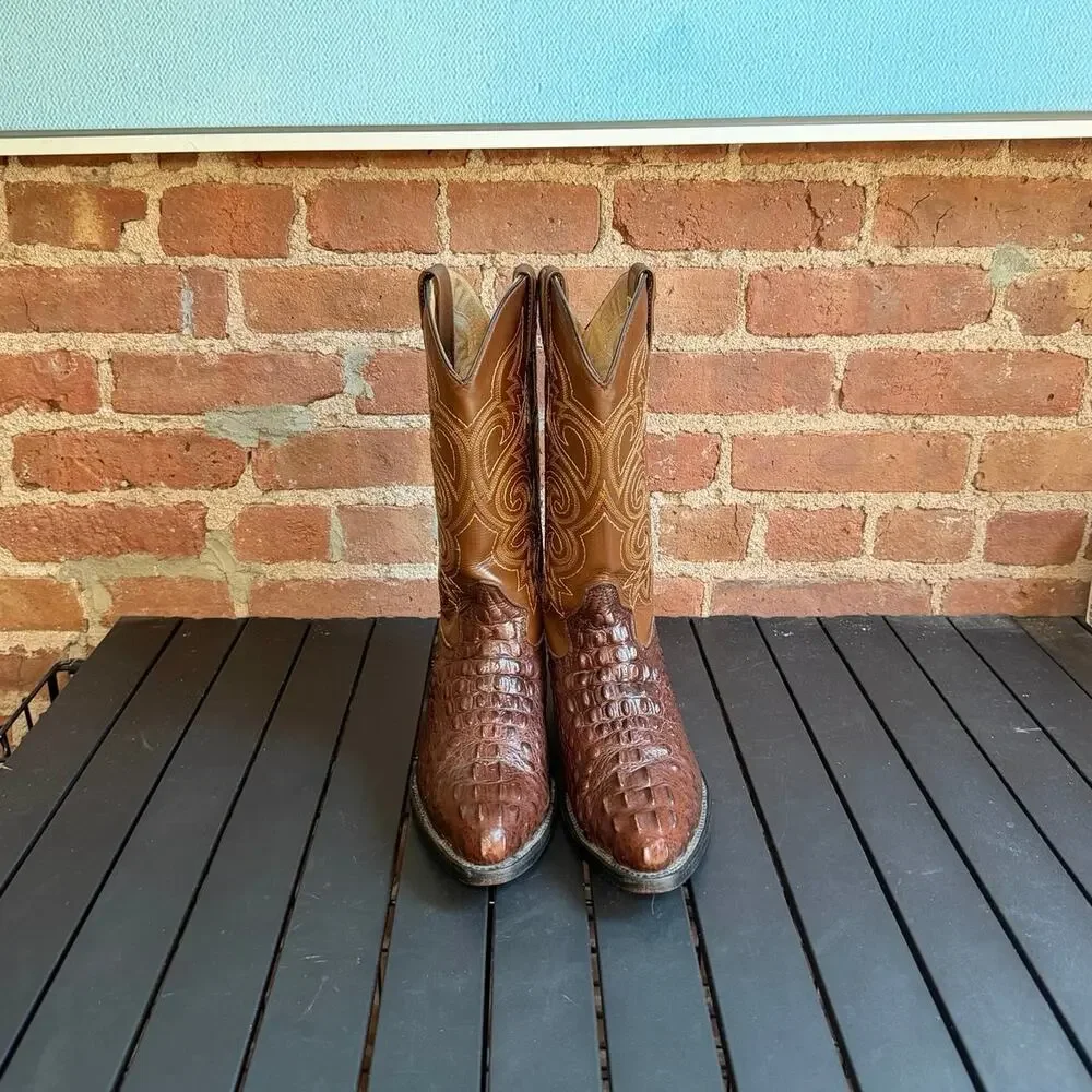Mexican Exotic Alligator Men's Cowboy Boots